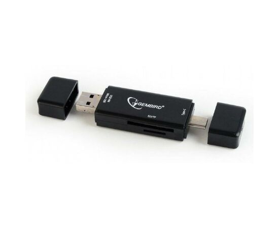Считыватель флеш-карт Gembird USB/micro USB SD/TF (UHB-CR3IN1-01)