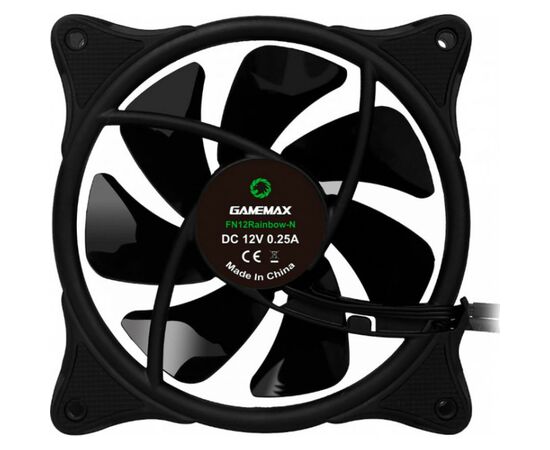 Кулер для корпуса Gamemax FN-12Rainbow-N, изображение 2 Кулер для корпуса Gamemax FN-12Rainbow-N, изображение 2