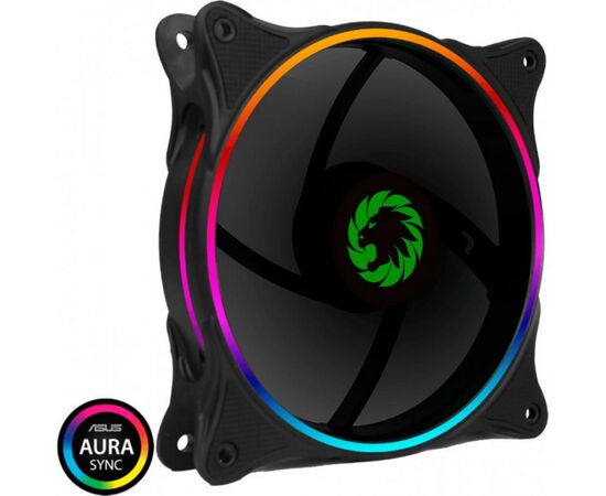 Кулер для корпуса Gamemax FN-12Rainbow-N, изображение 7 Кулер для корпуса Gamemax FN-12Rainbow-N, изображение 7