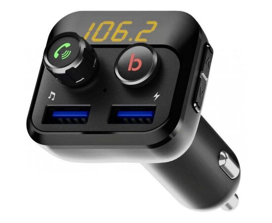 FM модулятор Grand-X 98GRX MegaBass, Bluetooth V5.0 MicroSD, 2USB , MegaBass, han (98GRX)