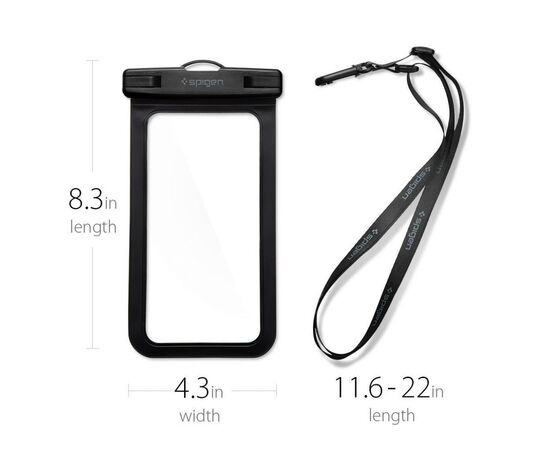 Чехол для моб. телефона Spigen Velo A600 Universal Waterproof (4.01x7.08") (000EM21018), изображение 2 Чехол для моб. телефона Spigen Velo A600 Universal Waterproof (4.01x7.08") (000EM21018), изображение 2