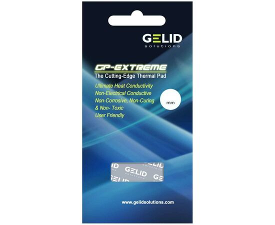 Термопрокладка Gelid Solutions GP-Extreme 80x40x0.5 mm (TP-GP01-A), изображение 3 Термопрокладка Gelid Solutions GP-Extreme 80x40x0.5 mm (TP-GP01-A), изображение 3