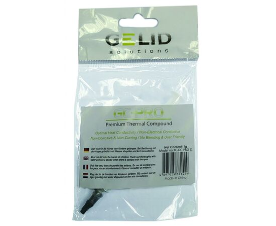Термопаста Gelid Solutions GC-PRO 1g (TC-GC-PRO-D), зображення 2 Термопаста Gelid Solutions GC-PRO 1g (TC-GC-PRO-D), зображення 2