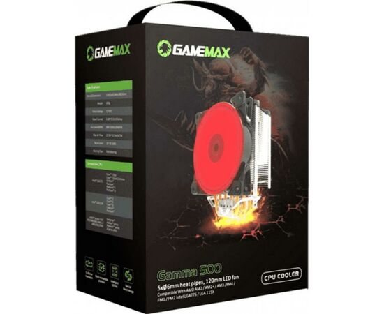 Кулер для процессора Gamemax Gamma 500 Blue, изображение 8 Кулер для процессора Gamemax Gamma 500 Blue, изображение 8