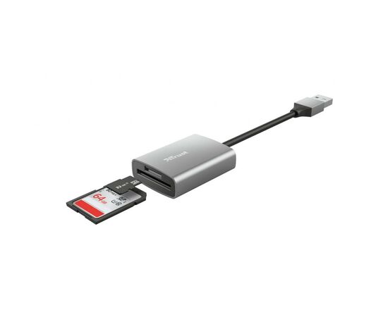 Считыватель флеш-карт Trust DALYX FAST USB 3.2 ALUMINIUM (24135_TRUST), изображение 5 Считыватель флеш-карт Trust DALYX FAST USB 3.2 ALUMINIUM (24135_TRUST), изображение 5