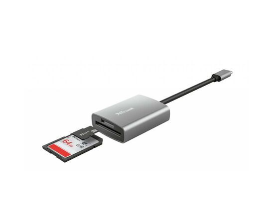 Считыватель флеш-карт Trust DALYX FAST USB-C ALUMINIUM (24136_TRUST), изображение 5 Считыватель флеш-карт Trust DALYX FAST USB-C ALUMINIUM (24136_TRUST), изображение 5