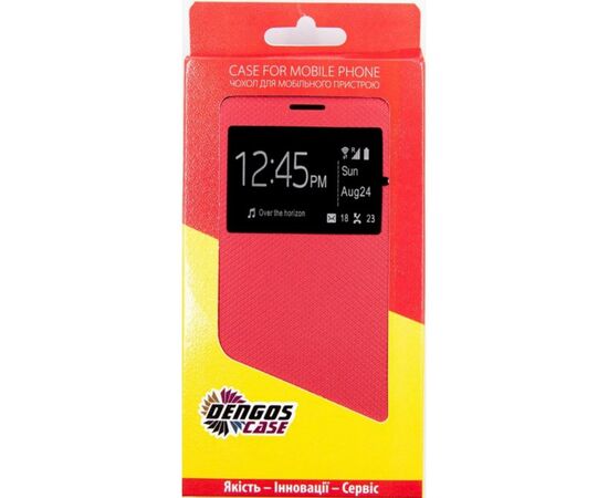 Чехол для моб. телефона Dengos Flipp-Book Call ID Samsung Galaxy A02 (A022), red (DG-SL-BK-281), изображение 5 Чехол для моб. телефона Dengos Flipp-Book Call ID Samsung Galaxy A02 (A022), red (DG-SL-BK-281), изображение 5