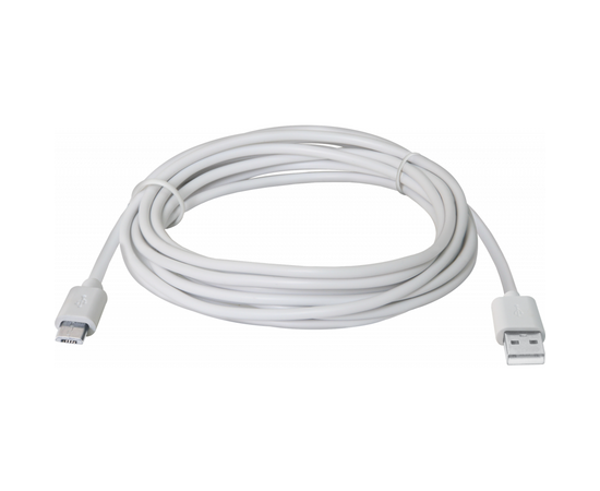 Дата кабель USB08-10BH USB - Micro USB, white, 3m Defender (87468), изображение 2 Дата кабель USB08-10BH USB - Micro USB, white, 3m Defender (87468), изображение 2