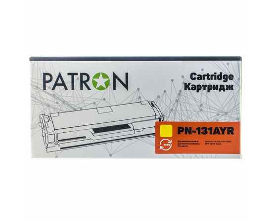 Картридж Patron HP CLJ CF212A для M251/M276 Yellow, Extra (PN-131AYR), изображение 2 Картридж Patron HP CLJ CF212A для M251/M276 Yellow, Extra (PN-131AYR), изображение 2
