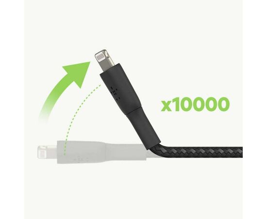Дата кабель USB 2.0 AM to Lightning 1.0m white Belkin (CAA002BT1MWH), изображение 4 Дата кабель USB 2.0 AM to Lightning 1.0m white Belkin (CAA002BT1MWH), изображение 4
