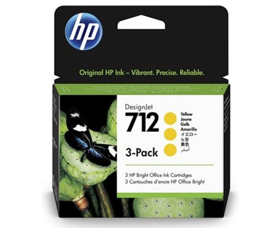 Картридж HP DJ No.712 DesignJet Т230/Т630 3-Pack 29-ml Yellow (3ED79A)