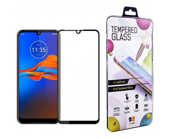 Скло захисне Drobak Motorola E6s (Black) (222295) (222295)