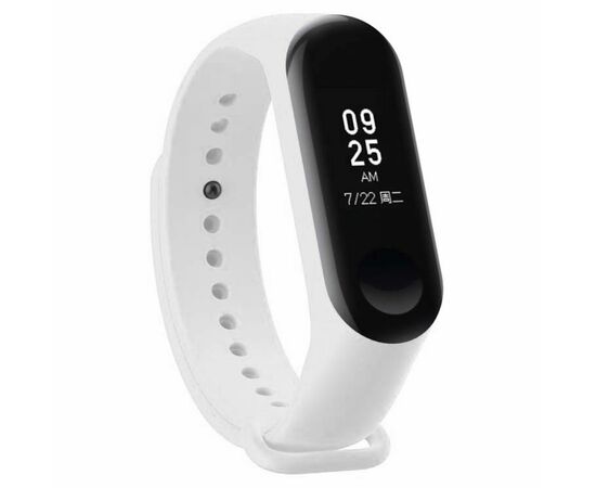 Ремінець до фітнес браслета BeCover Silicone для Xiaomi Mi Band 3/4 White (704650)