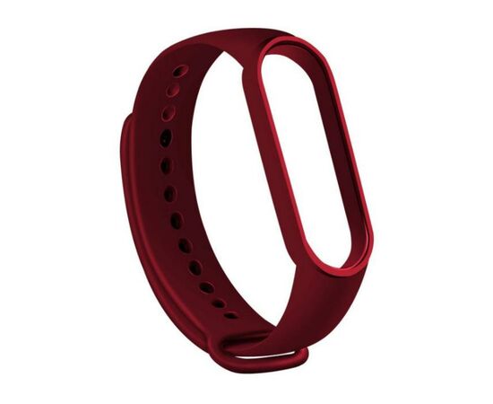 Ремешок для фитнес браслета BeCover Silicone для Xiaomi Mi Smart Band 5 Burgundy Red (705063), изображение 2 Ремешок для фитнес браслета BeCover Silicone для Xiaomi Mi Smart Band 5 Burgundy Red (705063), изображение 2