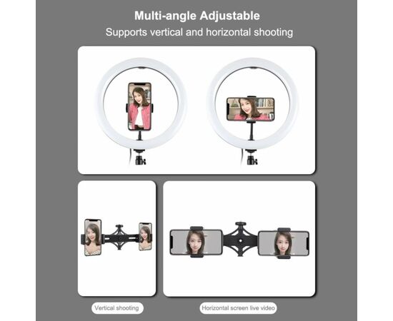 Набор блогера Puluz Ring USB LED lamp PKT3062B 11.8" + tripod 1.65 м (PKT3062B), изображение 6 Набор блогера Puluz Ring USB LED lamp PKT3062B 11.8" + tripod 1.65 м (PKT3062B), изображение 6
