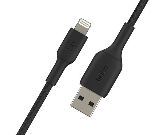 Дата кабель USB 2.0 AM to Lightning 2.0m Belkin (CAA002BT2MBK), изображение 3 Дата кабель USB 2.0 AM to Lightning 2.0m Belkin (CAA002BT2MBK), изображение 3