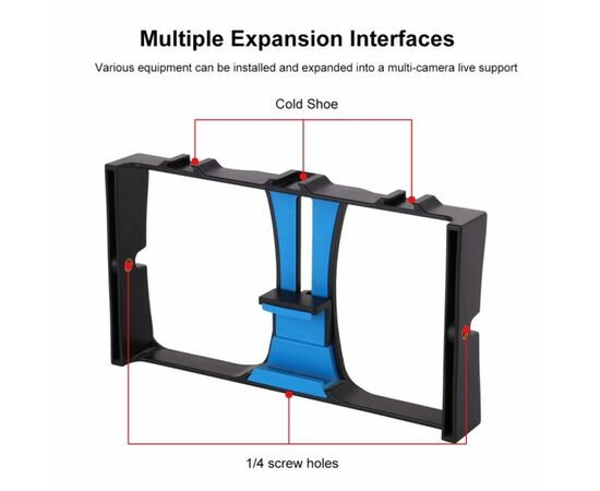 Набор блогера Puluz 4in1 (light, mount, phone holder, microphone) (PKT3023), изображение 3 Набор блогера Puluz 4in1 (light, mount, phone holder, microphone) (PKT3023), изображение 3