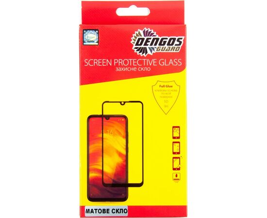 Стекло защитное Dengos Full Glue Matte Samsung Galaxy A52 (black) (TGFG-MATT-36)