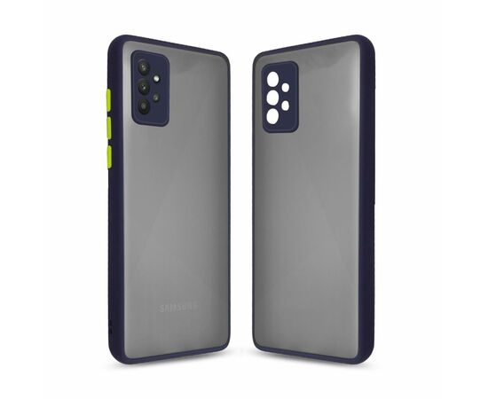 Чехол для моб. телефона MakeFuture Samsung A72 Frame (Matte PC+TPU) Blue (MCMF-SA72BL)