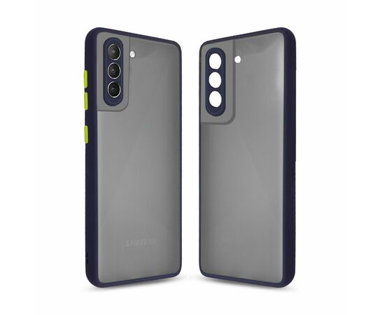 Чехол для моб. телефона MakeFuture Samsung S21 Plus Frame (Matte PC+TPU) Blue (MCMF-SS21PBL)