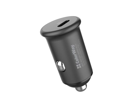Зарядний пристрій ColorWay 1USB Car ( PD USB Type-C (20W) Gray (CW-CHA028PD-GR)