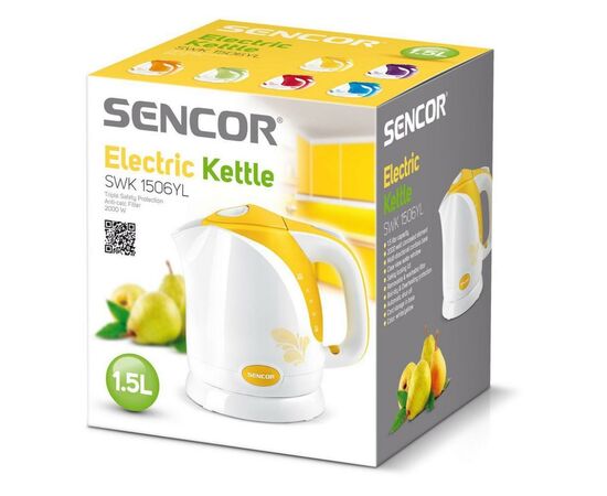 Електрочайник Sencor SWK 1506 YL (SWK1506YL), зображення 2 Електрочайник Sencor SWK 1506 YL (SWK1506YL), зображення 2
