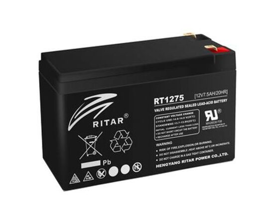 Батарея к ИБП Ritar AGM RT1275B, 12V-7.5Ah (RT1275B)