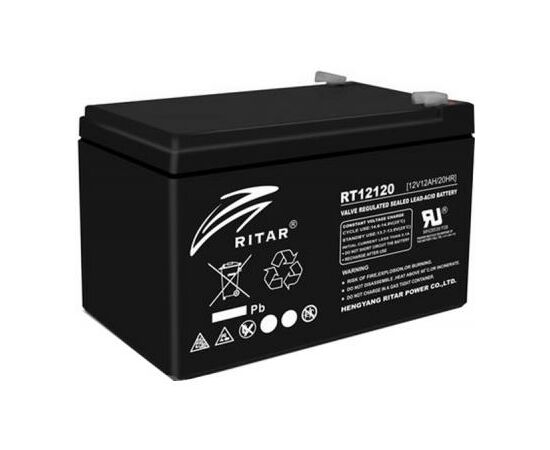 Батарея до ДБЖ Ritar AGM RT12120B, 12V-12Ah (RT12120B)