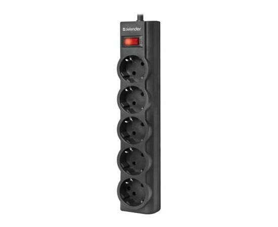 Мережевий фільтр живлення Defender ES largo 3m 5 роз. black (99498)