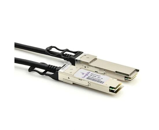 Оптический патчкорд Alistar QSFP to QSFP 40G Directly-attached Copper Cable 1M (DAC-QSFP-40G-1M), изображение 2 Оптический патчкорд Alistar QSFP to QSFP 40G Directly-attached Copper Cable 1M (DAC-QSFP-40G-1M), изображение 2