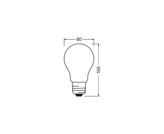 Лампочка Osram SST CLAS A 100 12 W/4000K E27 (4058075434707), изображение 3 Лампочка Osram SST CLAS A 100 12 W/4000K E27 (4058075434707), изображение 3
