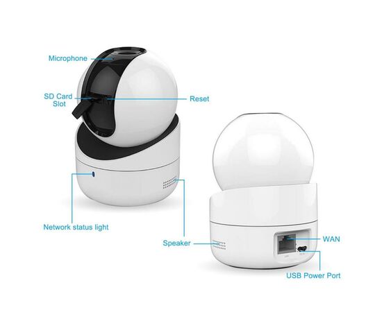 Камера видеонаблюдения Hikvision DS-2CV2Q21FD-IW(W) (PTZ 1080P) (DS-2CV2Q21FD-IW(W) (PTZ)), изображение 3 Камера видеонаблюдения Hikvision DS-2CV2Q21FD-IW(W) (PTZ 1080P) (DS-2CV2Q21FD-IW(W) (PTZ)), изображение 3