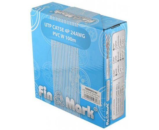Кабель мережевий FinMark UTP 100м CAT5e 4P 24AWG PVC W Pull Box (163143), зображення 2 Кабель мережевий FinMark UTP 100м CAT5e 4P 24AWG PVC W Pull Box (163143), зображення 2