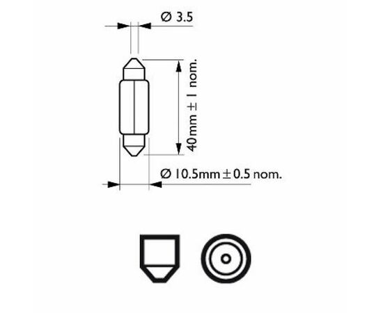 Автолампа Philips 5W (12864 CP), изображение 3 Автолампа Philips 5W (12864 CP), изображение 3