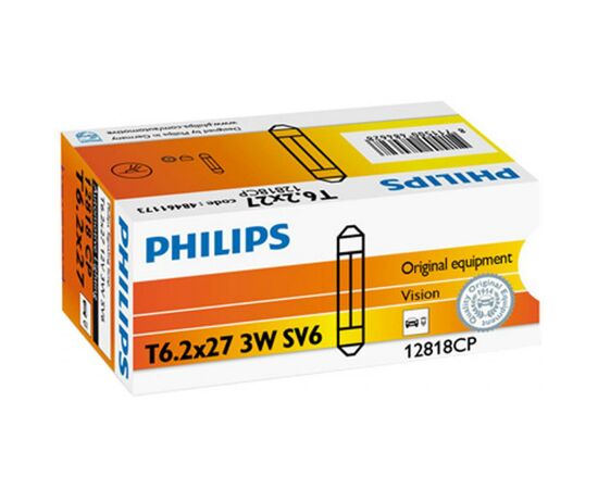 Автолампа Philips 3W (12818 CP), изображение 2 Автолампа Philips 3W (12818 CP), изображение 2