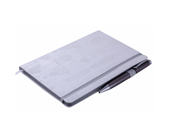 Блокнот Buromax деловой Planet A5 в клетку 96 листов обложка из искусственно (BM.295112-28), изображение 2