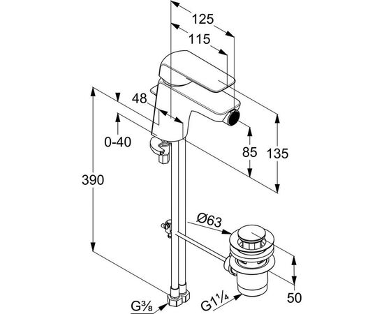 Смеситель KLUDI AMEO (412160575), изображение 2 Смеситель KLUDI AMEO (412160575), изображение 2