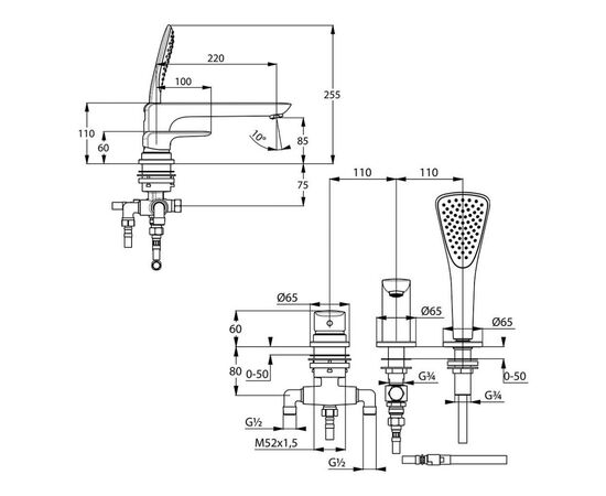 Смеситель KLUDI AMEO (414470575), изображение 2 Смеситель KLUDI AMEO (414470575), изображение 2