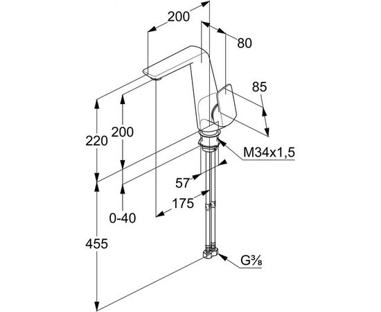 Смеситель KLUDI AMEO (410240575), изображение 2 Смеситель KLUDI AMEO (410240575), изображение 2