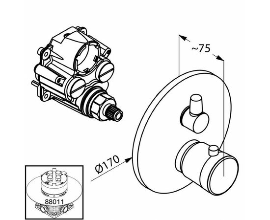 Смеситель KLUDI BALANCE (528300575), изображение 2 Смеситель KLUDI BALANCE (528300575), изображение 2