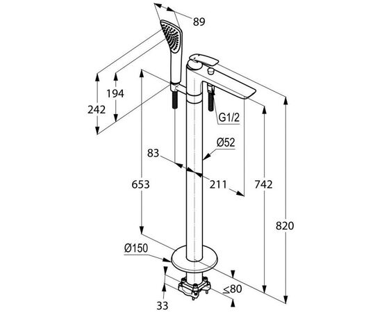 Смеситель KLUDI BALANCE (525900575), изображение 2 Смеситель KLUDI BALANCE (525900575), изображение 2