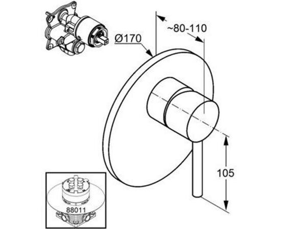 Смеситель KLUDI BOZZ (386553976), изображение 2 Смеситель KLUDI BOZZ (386553976), изображение 2