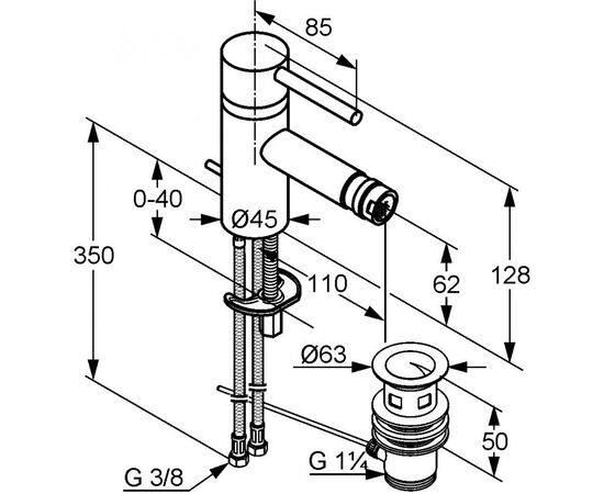 Смеситель KLUDI BOZZ (385330576), изображение 2 Смеситель KLUDI BOZZ (385330576), изображение 2