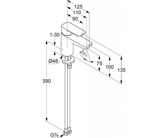 Смеситель KLUDI PURESTYLE (400280575), изображение 2