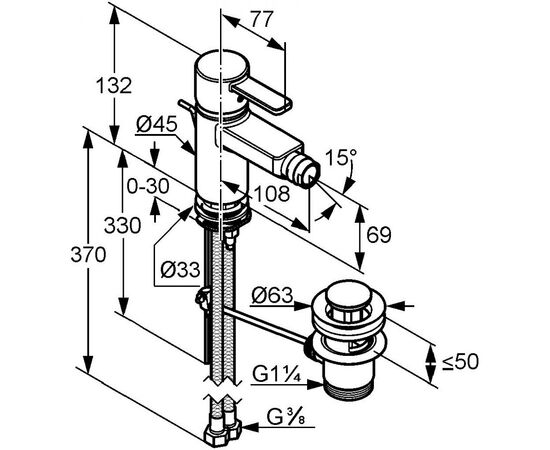 Смеситель KLUDI ZENTA (385300575), изображение 2