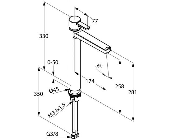 Смеситель KLUDI ZENTA (382570575), изображение 2