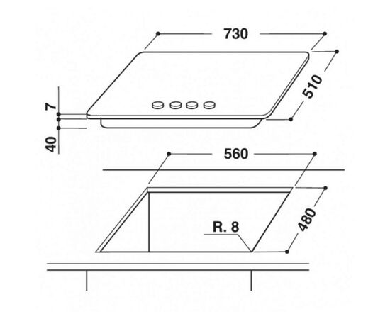 Варочная поверхность Whirlpool GMWL728IXL, изображение 4