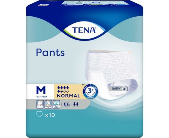 Підгузки для дорослих Tena Pants Medium трусики 10шт (7322541150727), зображення 3