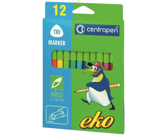 Фломастеры Centropen 2560 EKO (with food dyes) 12 colors (2560/12)