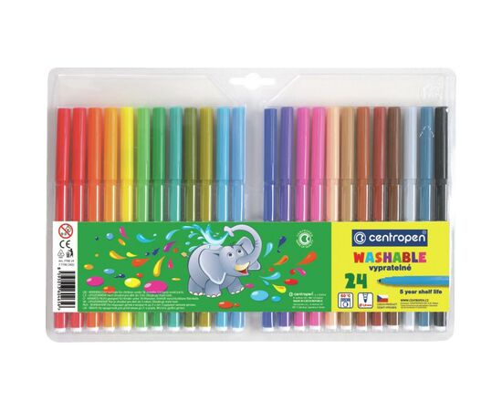 Фломастеры Centropen 7790/24 Washable, 24 colors (7790/24 ТП)